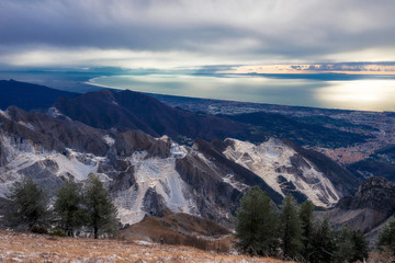 From mountains to seain Versilia (Italy)