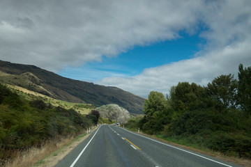 View of Amazing mountains of New Zealand