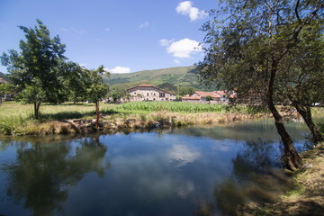 Fototapeta premium Ruente village in Cantabria Spain