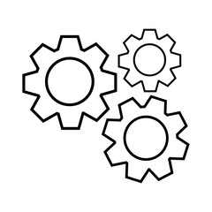 gear machinery isolated icon