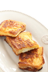 Homemade French toast for breakfast imge