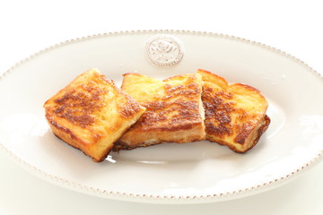 Homemade French toast for breakfast imge