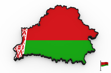 Belarus high detailed 3D map