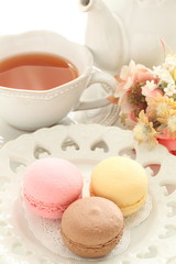 Homemade macaroon for elegant confectionery image