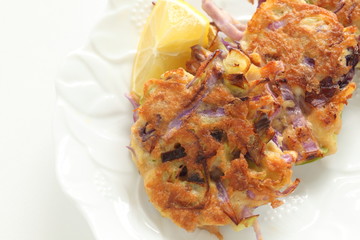Homemade Japanese food, Okonomiyaki cabbage pancake