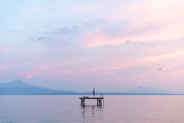 Schwimmer Auf Genfer See