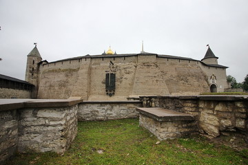 Fototapeta na wymiar foundations of the old fortress