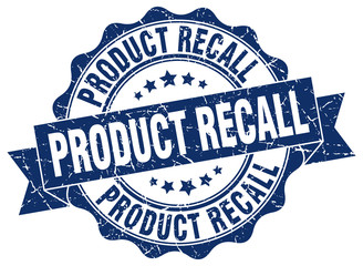 product recall stamp. sign. seal