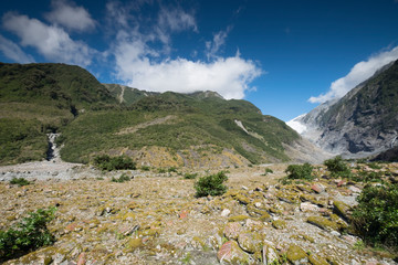 View of Amazing mountains of New Zealand