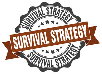 survival strategy stamp. sign. seal