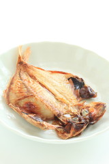 Japanese food, grilled dried sardine
