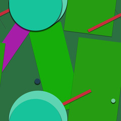 Flat material design - Creative vector trend seamless