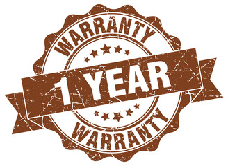 Obraz premium 1 year warranty stamp. sign. seal