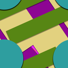 Obraz premium Flat material design - Creative vector trend seamless