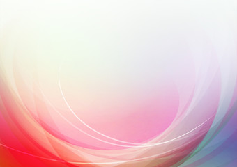 Curved abstract with colorful background