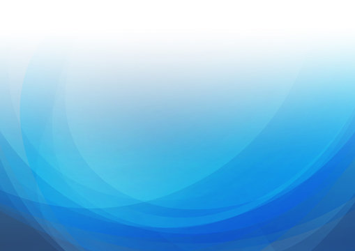 Blue curved abstract background