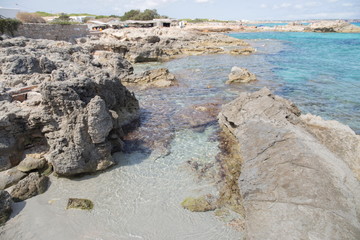 Formentera island in Balearics Spain