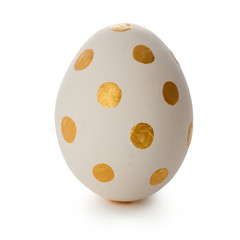 Easter egg on white background