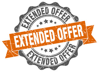 Fototapeta premium extended offer stamp. sign. seal