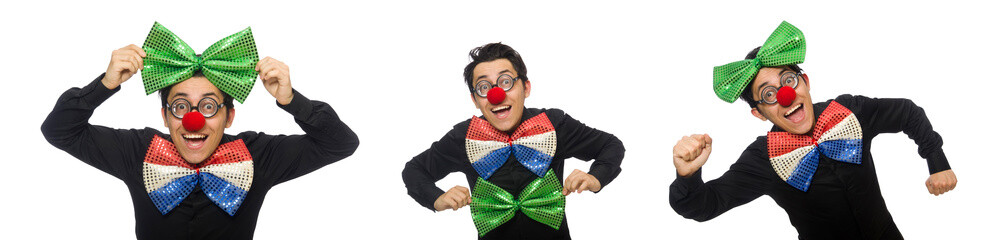 Clown isolated on the white background