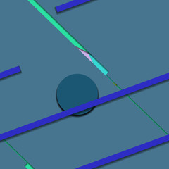 Flat material design - Creative vector trend seamless