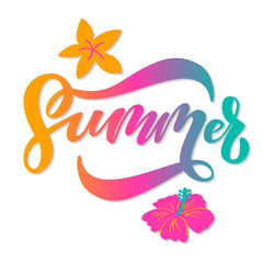 Summer Colorful Hand Lettering