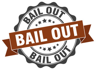 bail out stamp. sign. seal