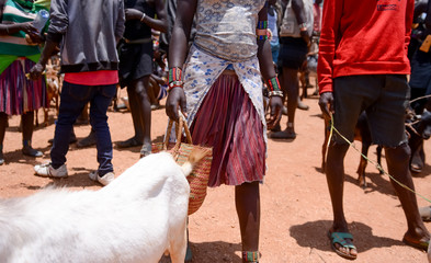 Local market in Omo valley