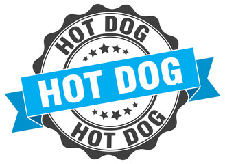 hot dog stamp. sign. seal