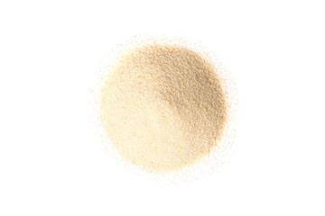 Semolina isolated on white background. 