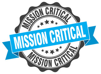 Fototapeta premium mission critical stamp. sign. seal