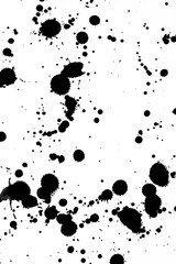 Black and White Ink Splatters and Spill 