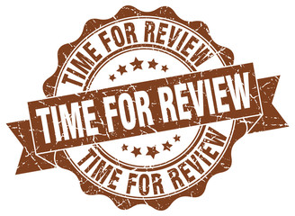 Obraz premium time for review stamp. sign. seal