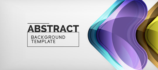 Shiny glossy arrows background, clean modern geometric design, futuristic composition