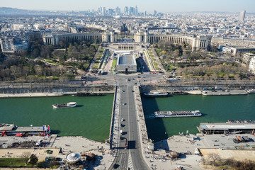 Obraz premium view of paris from eiffel tower