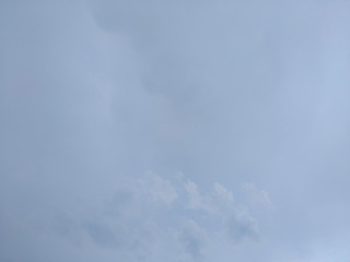 White soft cloud texture on blue sky background