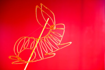 Chinese traditional snacks, melted sugar painting