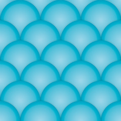 Blue cut wave seamless pattern. Sea background. Vector illustration - Vector