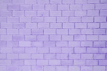 Purple brick wall background or texture