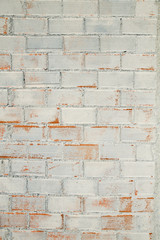 White painted brickwall background