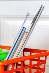  shopping trolley with children's books