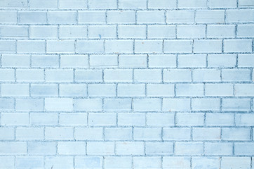 Blue brick wall background or texture