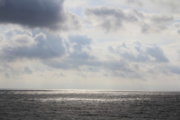 clouds over the sea