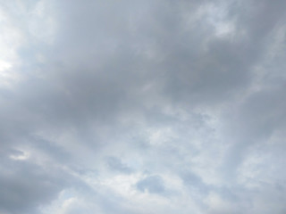 White soft cloud texture on blue sky background