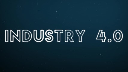 Computer generated, Industry 4.0 technology animation - Powered by Adobe