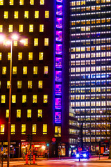 Fototapeta na wymiar STOCKHOLM, SWEDEN Modern and colored office buildings on Kungsholmen