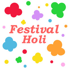 Holi festival. Colorful Happy Holi. Promotional background. Vector illustration. EPS 10.