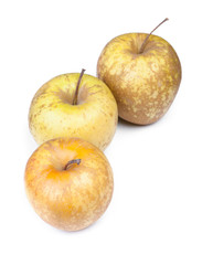 Group of not attractive apples