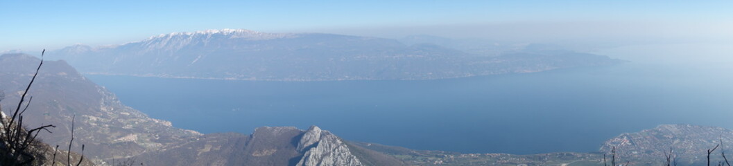 Pizzocolo crest in Toscolano Maderno, Brescia in Italy