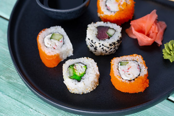 sushi rolls set
